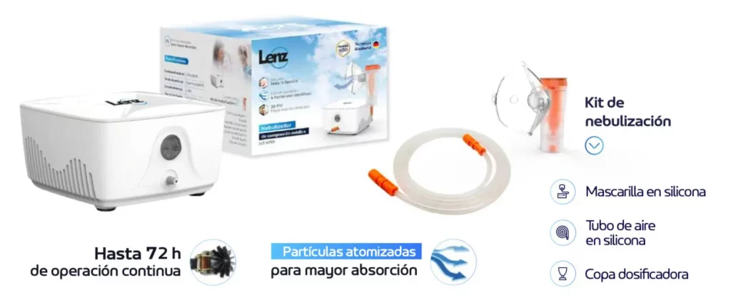 nebulizador de compresion medica lt n700 lenz caracteristicas
